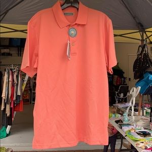 NWT Cubavera Mens Polo Shirt M Size 👕